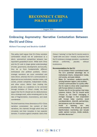 Embracing Asymmetry: Narrative Contestation Between the EU and China