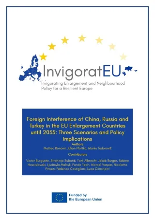 Foreign Interference of China, Russia and Turkey in the EU Enlargement Countries until 2035