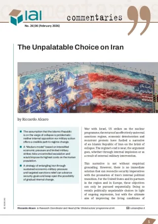 The Unpalatable Choice on Iran