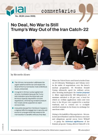 No Deal, No War Is Still Trump&rsquo;s Way Out of the Iran Catch-22