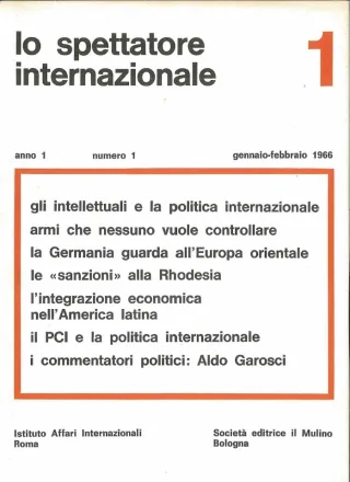 Lo spettatore internazionale, anno 1, n. 1, gennaio-febbraio 1966