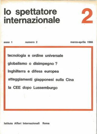 Lo spettatore internazionale, anno 1, n. 2, marzo-aprile 1966