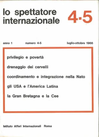 Lo spettatore internazionale, anno 1, n. 4-5, luglio-ottobre 1966