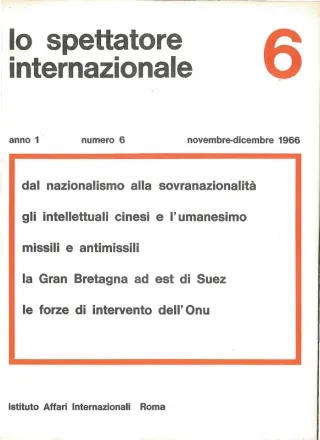 Lo spettatore internazionale, anno 1, n. 6, novembre-dicembre 1966