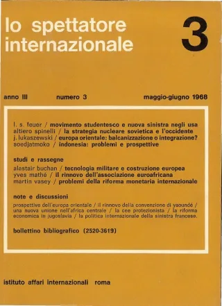Lo spettatore internazionale, anno 3, n. 3, maggio-giugno 1968