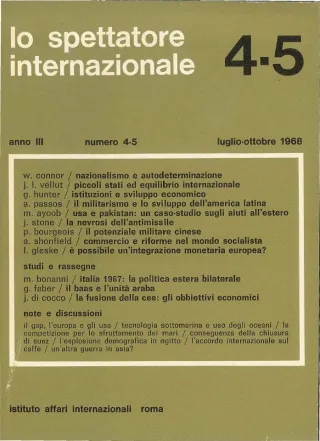 Lo spettatore internazionale, anno 3, n. 4-5, luglio-ottobre 1968