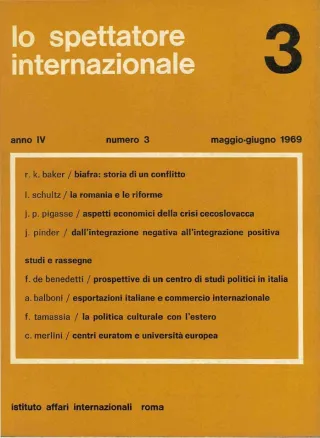 Lo spettatore internazionale, anno 4, n. 3, maggio-giugno 1969
