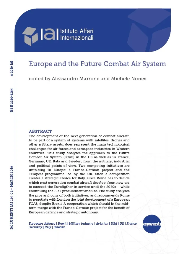 Europe and the Future Combat Air System | Istituto Affari Internazionali