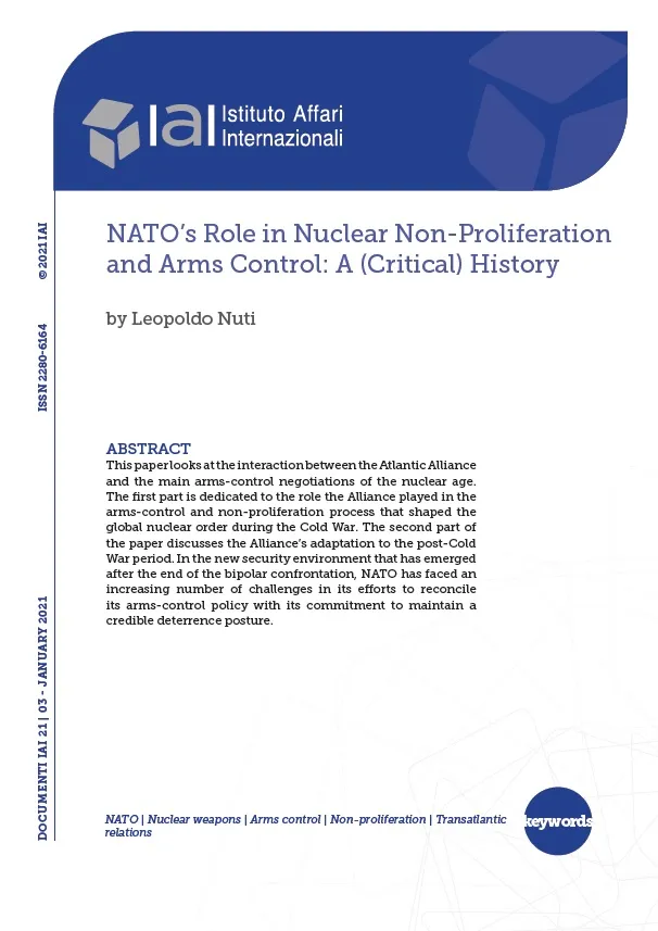 NATO's Role in Nuclear Non-Proliferation and Arms Control: A (Critical ...