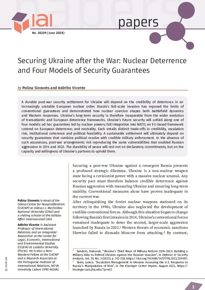Securing Ukraine after the War: Nuclear Deterrence and Four Models of ...