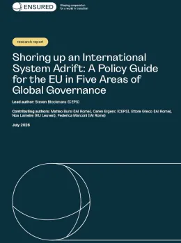 Shoring up an International System Adrift: A Policy Guide for the EU in Five Areas of Global Governance