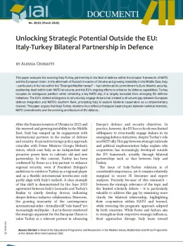Unlocking Strategic Potential Outside the EU: Italy-Turkey Bilateral Partnership in Defence