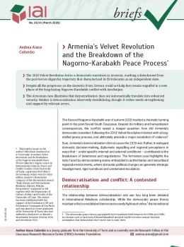 Armenia&rsquo;s Velvet Revolution and the Breakdown of the Nagorno-Karabakh Peace Process