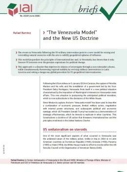 &ldquo;The Venezuela Model&rdquo; and the New US Doctrine