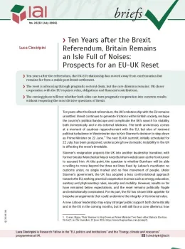Ten Years after the Brexit Referendum, Britain Remains an Isle Full of Noises: Prospects for an EU-UK Reset