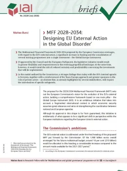 MFF 2028-2034: Designing EU External Action in the Global Disorder