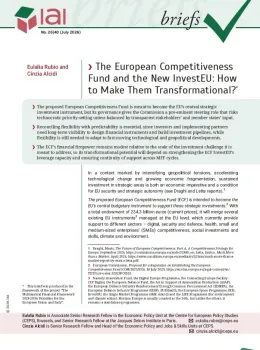 The European Competitiveness Fund and the New InvestEU: How to Make Them Transformational?