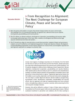 From Recognition to Alignment: The Next Challenge for European Climate, Peace and Security Policy
