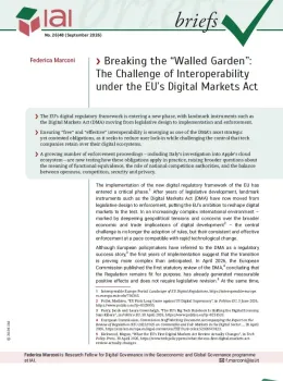 Breaking the &ldquo;Walled Garden&rdquo;: The Challenge of Interoperability under the EU&rsquo;s Digital Markets Act