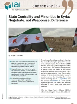 State Centrality and Minorities in Syria: Negotiate, not Weaponise, Difference