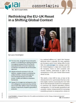 Rethinking the EU-UK Reset in a Shifting Global Context