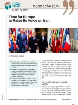 Time for Europe to Raise Its Voice on Iran