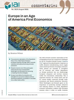 Europe in an Age of America First Economics