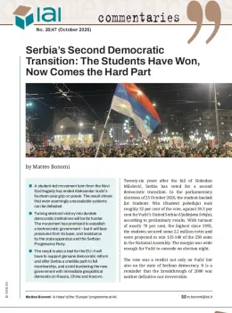 Serbia’s Second Democratic Transition: The Students Have Won, Now Comes the Hard Part