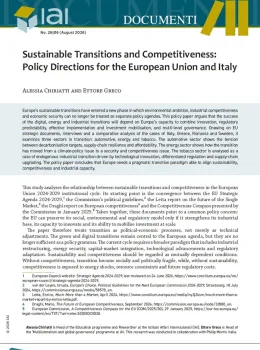 Sustainable Transitions and Competitiveness: Policy Directions for the European Union and Italy