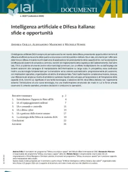 Intelligenza artificiale e Difesa italiana: sfide e opportunit&agrave;