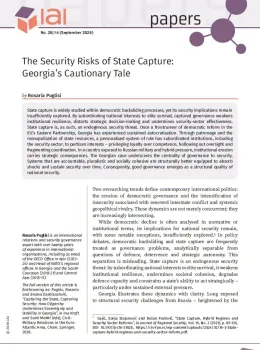 The Security Risks of State Capture: Georgia&rsquo;s Cautionary Tale