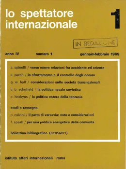 Lo spettatore internazionale, anno 4, n. 1, gennaio-febbraio 1969