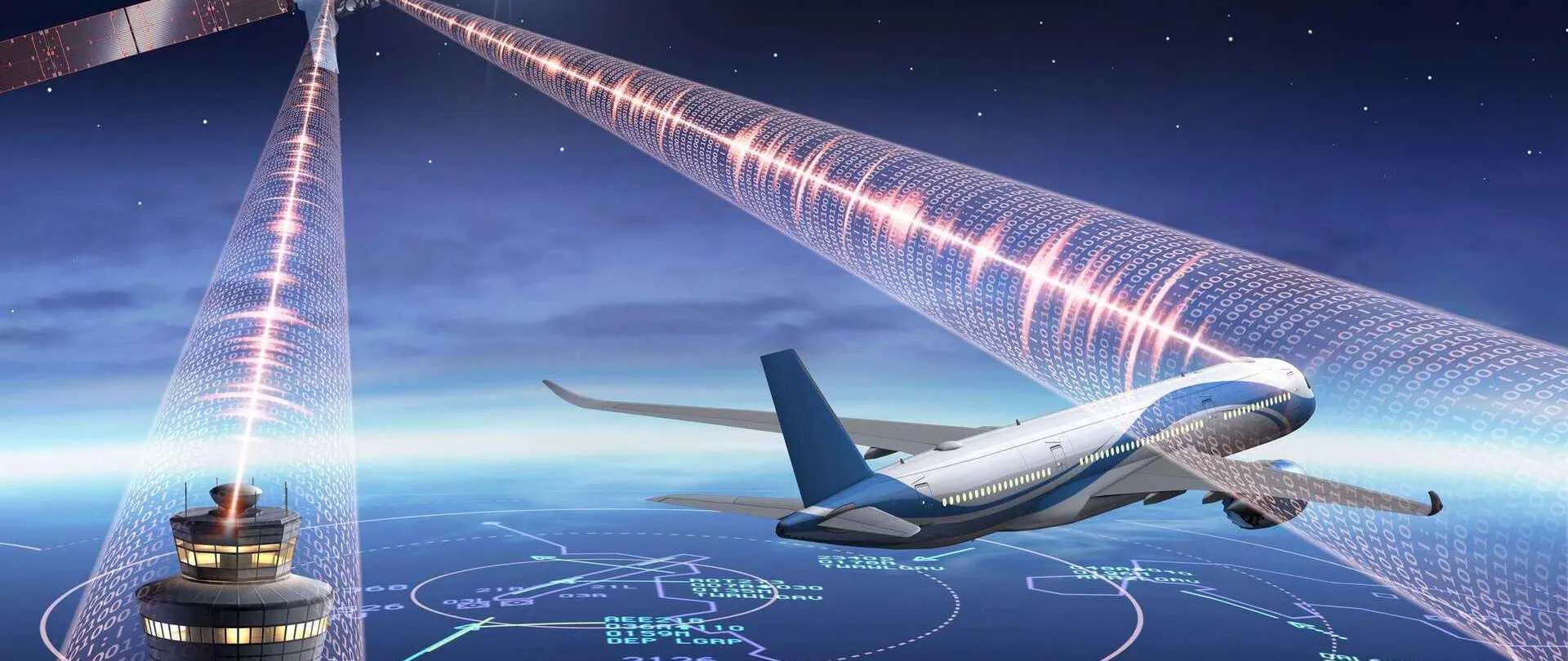 Controllo aereo satellite