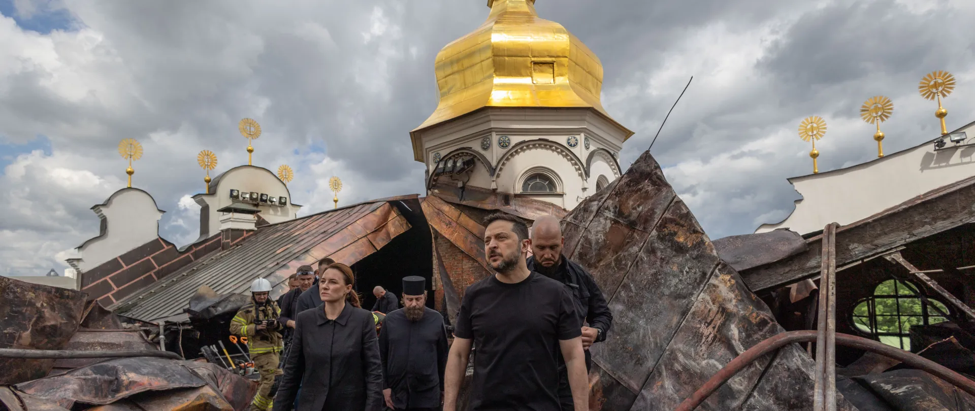 Zelenskiy visits the Dormition Cathedral of the Kyiv Pechersk Lavra, 15 June 2026